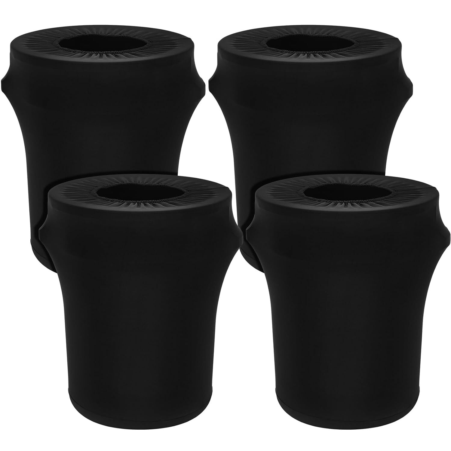 32 Gallon Stretch Trash Can Cover Outdoor Spandex Waste Container Cover Fit...