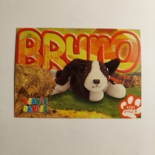 Ty Beanie Babies Bruno the Dog Trading Card Single 2nd Edition Series III 1999