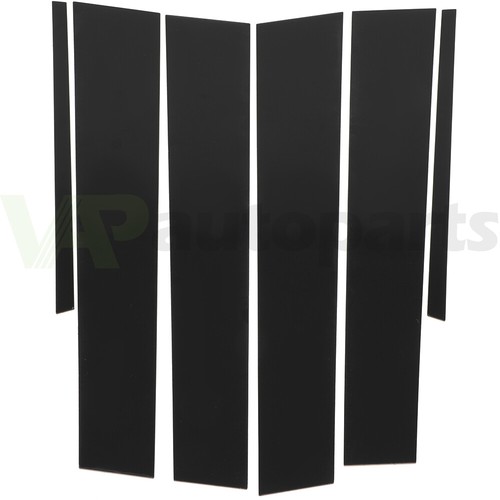 6pc Bright Black Pillar Posts Door Trim Cover Kit For 2007-2015 Infiniti G35 4DR - Picture 3 of 7