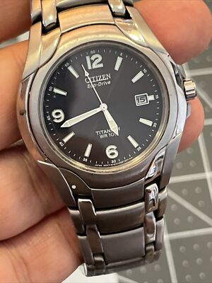 Men's Titanium Citizen watch eco drive e111-k006368 hst