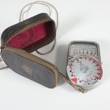 Exposure Light Meter Weston Master V WORKING Vintage Analogue Leather Case S4615