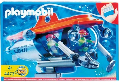 Playmobil 4473 Research Submarine Toy Sub Underwater w/Motor Air Pump NEW SEALED | eBay