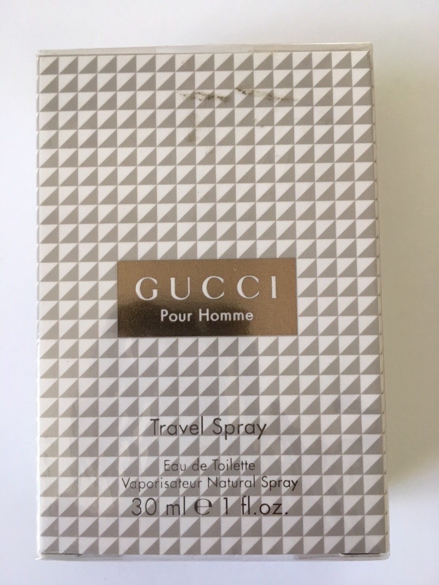 GUCCI pour Homme 1oz EDT Travel Spray, VINTAGE,100% AUTHENTIC