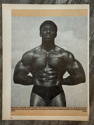 DAVE JOHNS (1977 Mr. America) Muscle/Body Building Magazine Photo