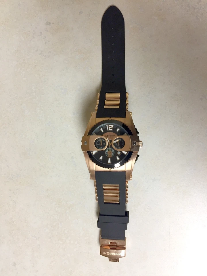 acQuatech Men’s BATTAGLIONE SAN MARCO Chronograph Watch, Rubber Strap - image 3 of 4