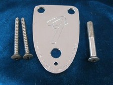 1976 - 1982 Fender 3-Bolt GUITAR Neck Plate With Screws Original Vintage