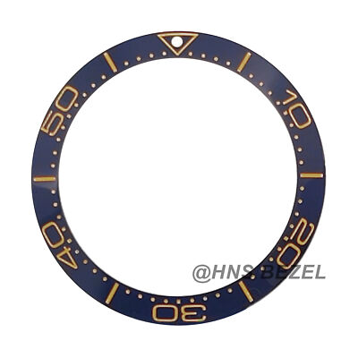 CERAMIC BLUE BEZEL FOR OMEGA 40MM SEAMASTER DIVER SEIKO SKX007/009