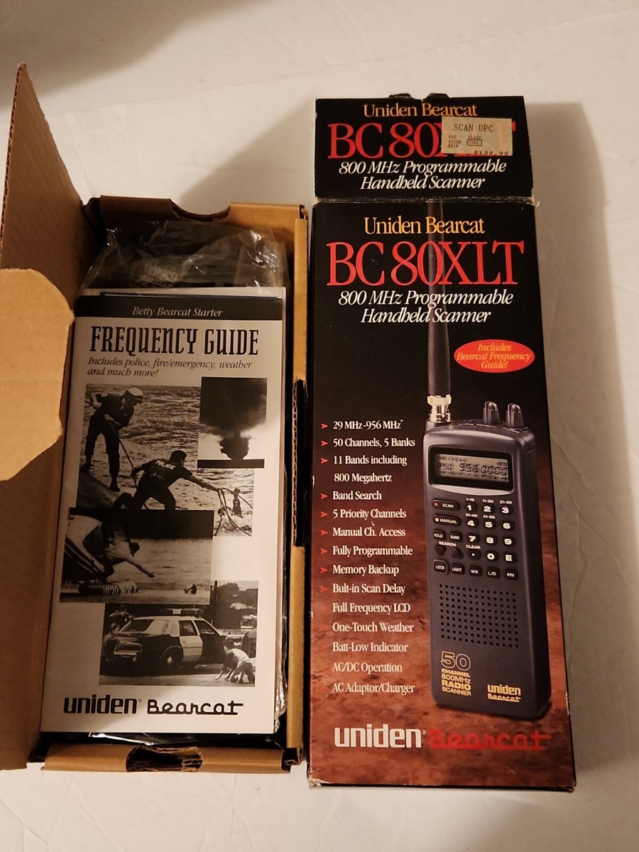 Uniden America BC80XLT 50 Channel 800MHz Bearcat Radio Scanner 