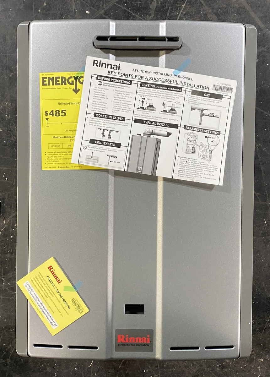 Rinnai RSC160eP Tankless Water Heater Outdoor Propane Gas 160K BTU New Open  Box | eBay