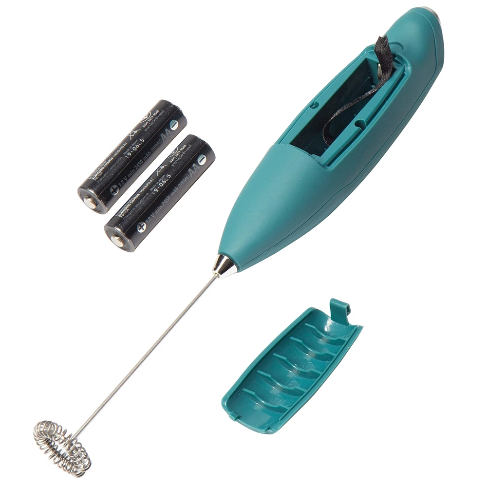 Milk Frother - Coffee Drink Mixer - Handheld Electric Foamer Wand - Latte Ble...