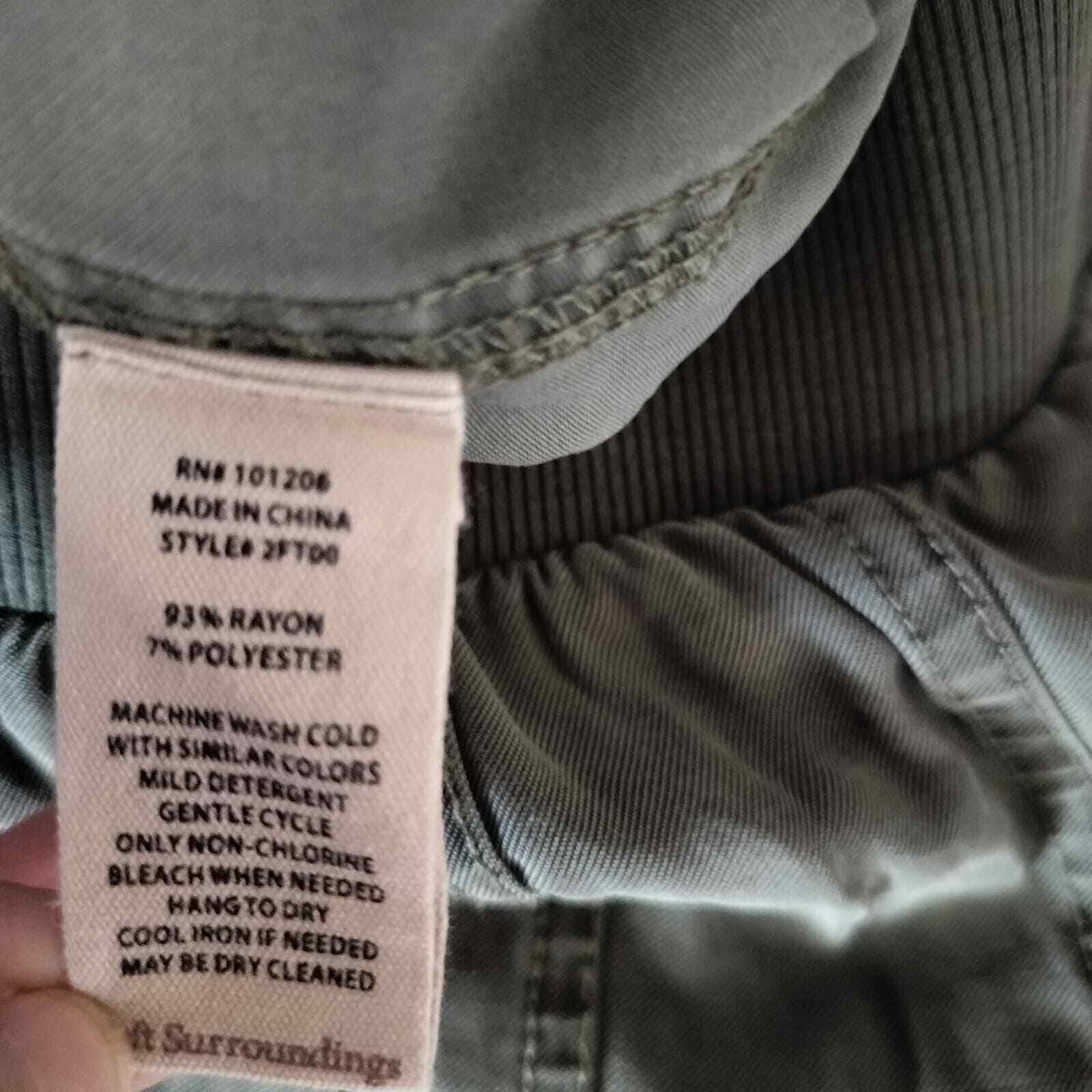 Soft Surroundings Size M Medium Bayside Cargo Shorts Olive Green eBay