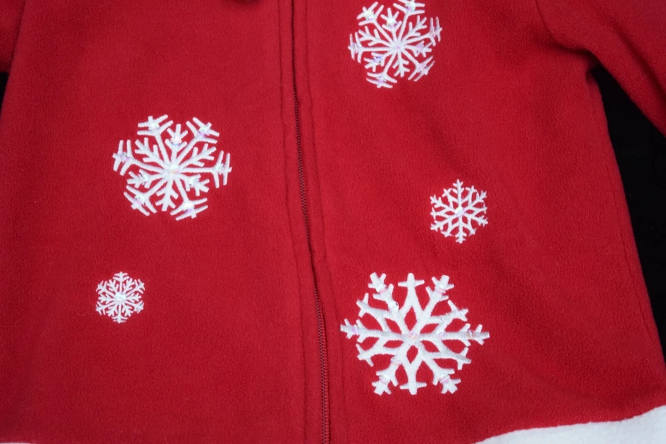 Falda Top Toffee Apple Niñas 2 Piezas Navidad Vacaciones Copos de Nieve Borde de Piel Talla 4/5 Foto 3 de 4