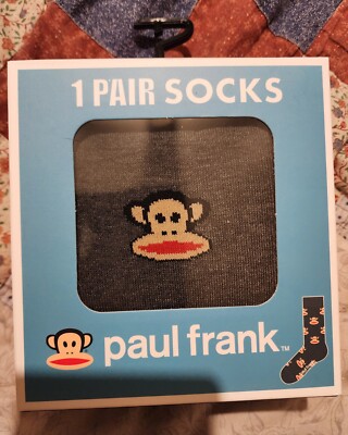 Paul Frank Gray Sock Monkey Socks 7-12