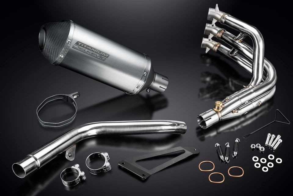 Triumph Daytona 675 675R 09-12 Complete Exhaust 3-1 10" X-Oval Titanium Muffler - Image 4 of 4