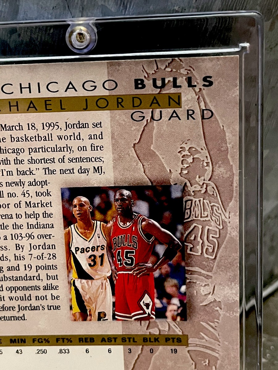 レア 45番 ジョーダン アッパーデック トレーディングカード 4枚セット Michael Jordan Card - SP - UPPER DECK VERY RARE! WEARING