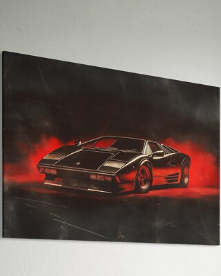 Sportwagen Leinwand Bild Motivation Farbig Wagen Kunst Autos Motor Sport  Turbo