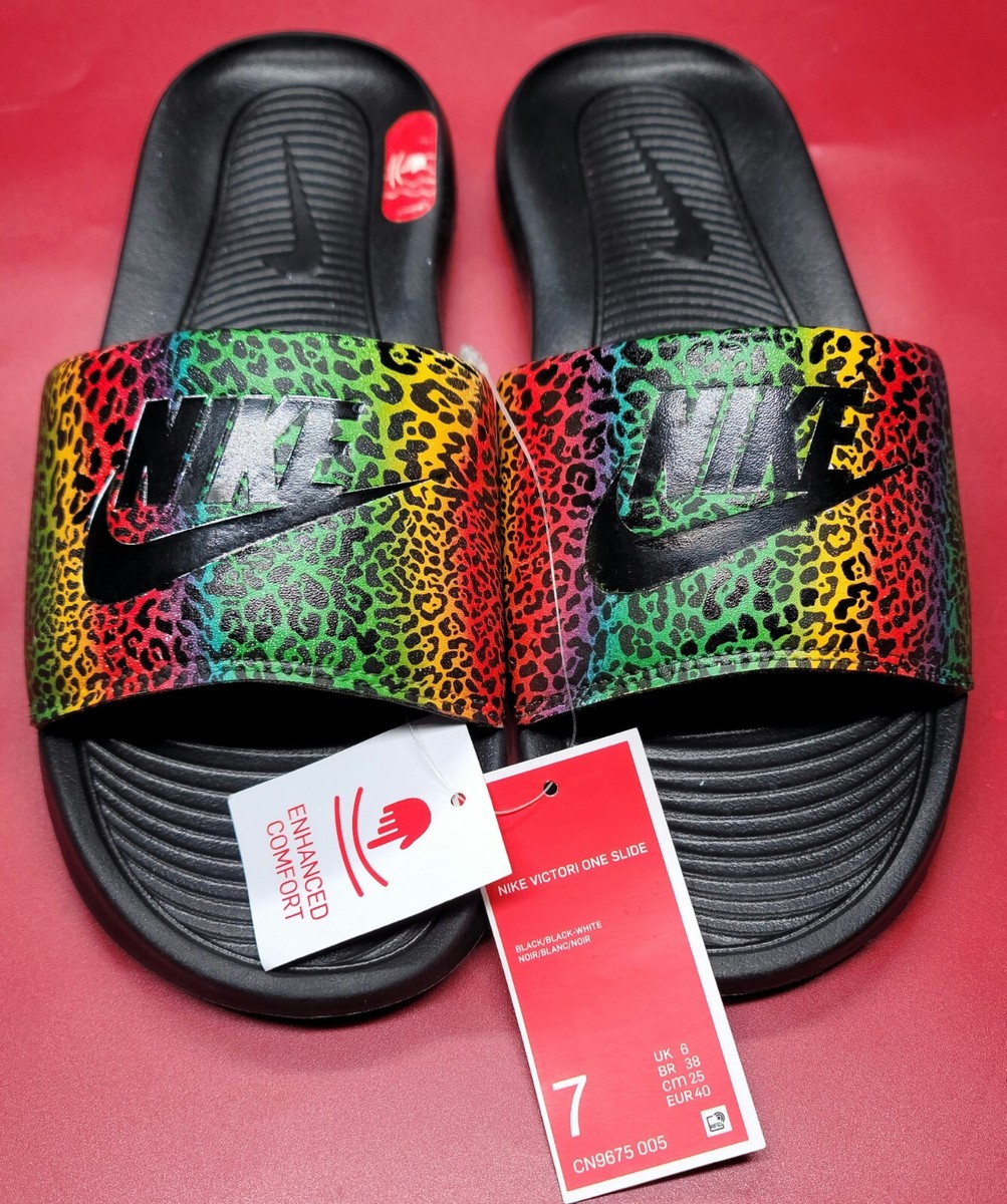 Custom Nike Multicolor Nike Slides Custom Nike Slides