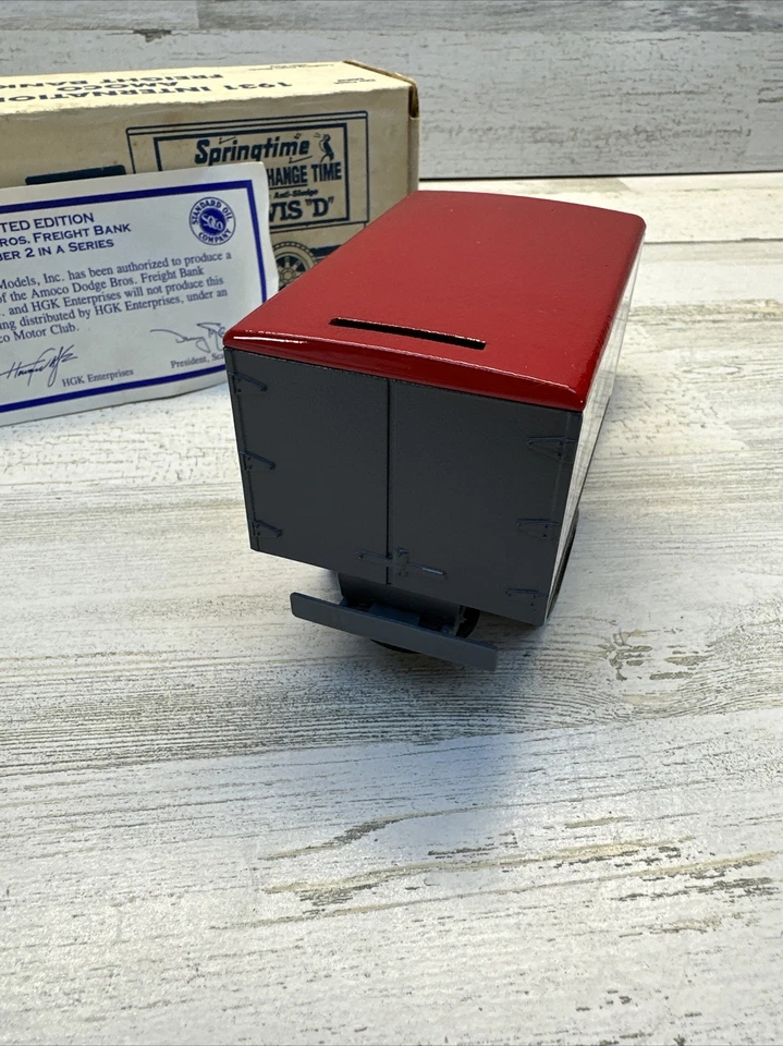 ERTL AMOCO 1931 BANCO DE CARGA INTERNACIONAL GC-5081 modelo a escala con certificado de autenticidad. Foto 4 de 4