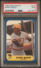 1986 Fleer Update #U-14 Barry Bonds PSA Graded Rookie Cards BULK SALE