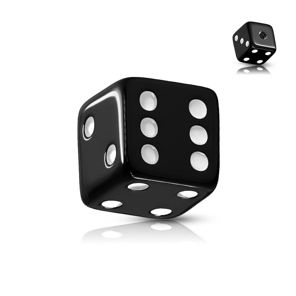 Bola de acrílico roscada UV para dados de 10 piezas para cejas labio lengua anillo pezón anillos Foto 2 de 4