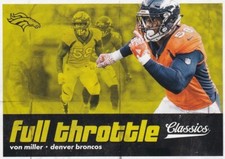 2018 Panini Classics Football Von Miller Full Throttle No. 8 Denver Broncos
