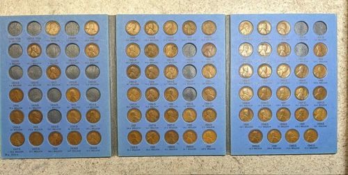 69 Coin Set 1909-1940 LINCOLN WHEAT PENNY CENT  - Early Dates Collection #328