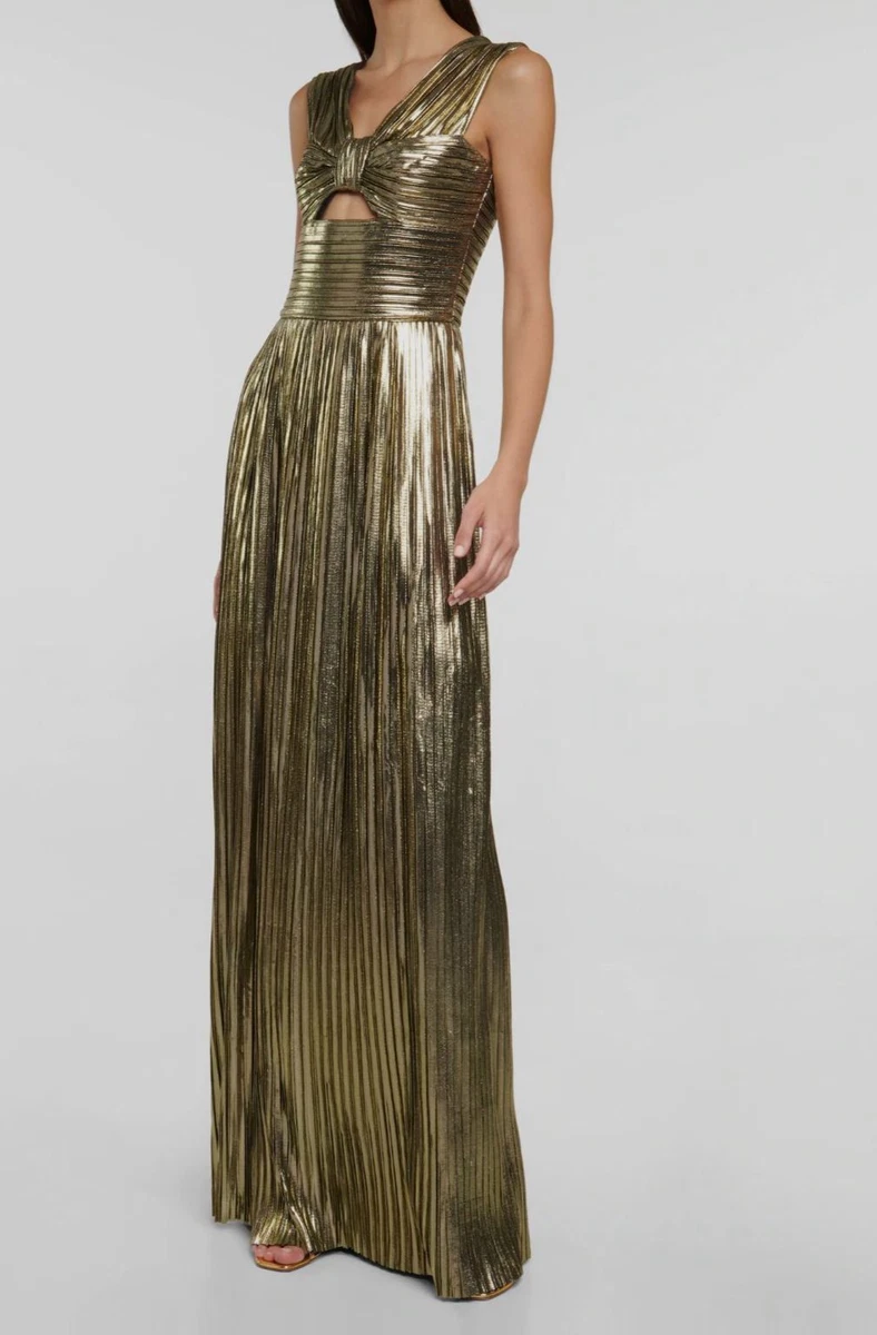 gold lame dress