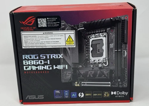ASUS ROG STRIX B860-I Gaming Wifi LGA 1851 Mini-ITX Motherboard
