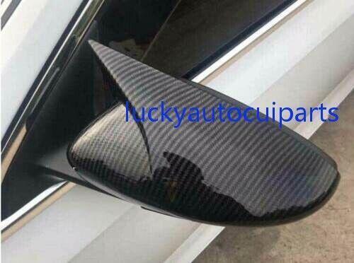 2012-2018 For Volkswagen Jetta Carbon Fiber OX Horn Rear View Mirror Cover 2pcs - Picture 10 of 14