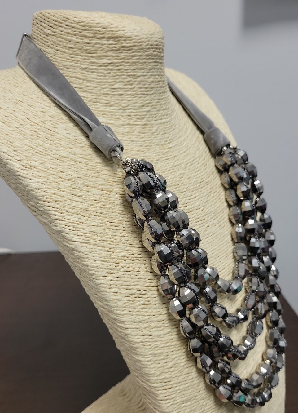 Chico's Peyton Multi-Strand Statement Necklace Si… - image 8