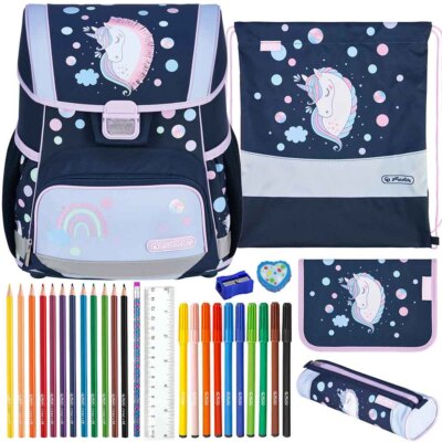 Herlitz Schulranzen Set Loop Plus Unicorn Dreams Einhorn gefüllt Herlitz Shop