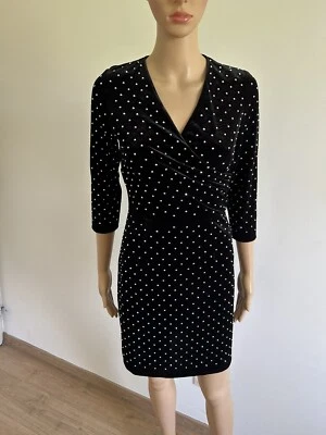 Robe noire avec strass argentés Morgan taille 34 jamais portée - Photo 1/4