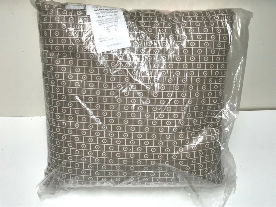 Almohada Sweet Jojo Designs Rosa y Taupe Mod Elefante Decoración Bebé Acento Foto 2 de 2