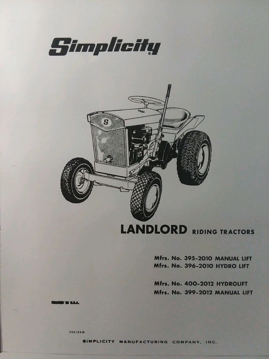 Simplicity Garden Tractor Parts Fasci Garden