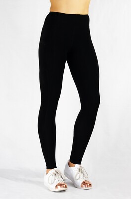 FABSOUL Damen Leggings Fitness Laufen nachhaltig bio schwarz