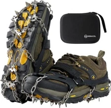 Men  NEW "Miracol" Hiking boot crampons chains. Size L+ Straps not included
