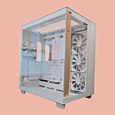 @UNUSED@ NZXT H9 Flow, Dual Chamber Mid Tower, Gaming Case, White, MNZ27