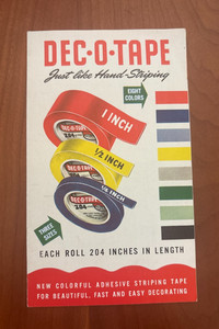 FREE SHIP! 1950s (?) Deco Tape Van Cleef Bros Inc Brochure Advertising