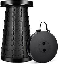 Folding Stool Portable Telescoping Seat Camping Retractable Adjustable Outdoor