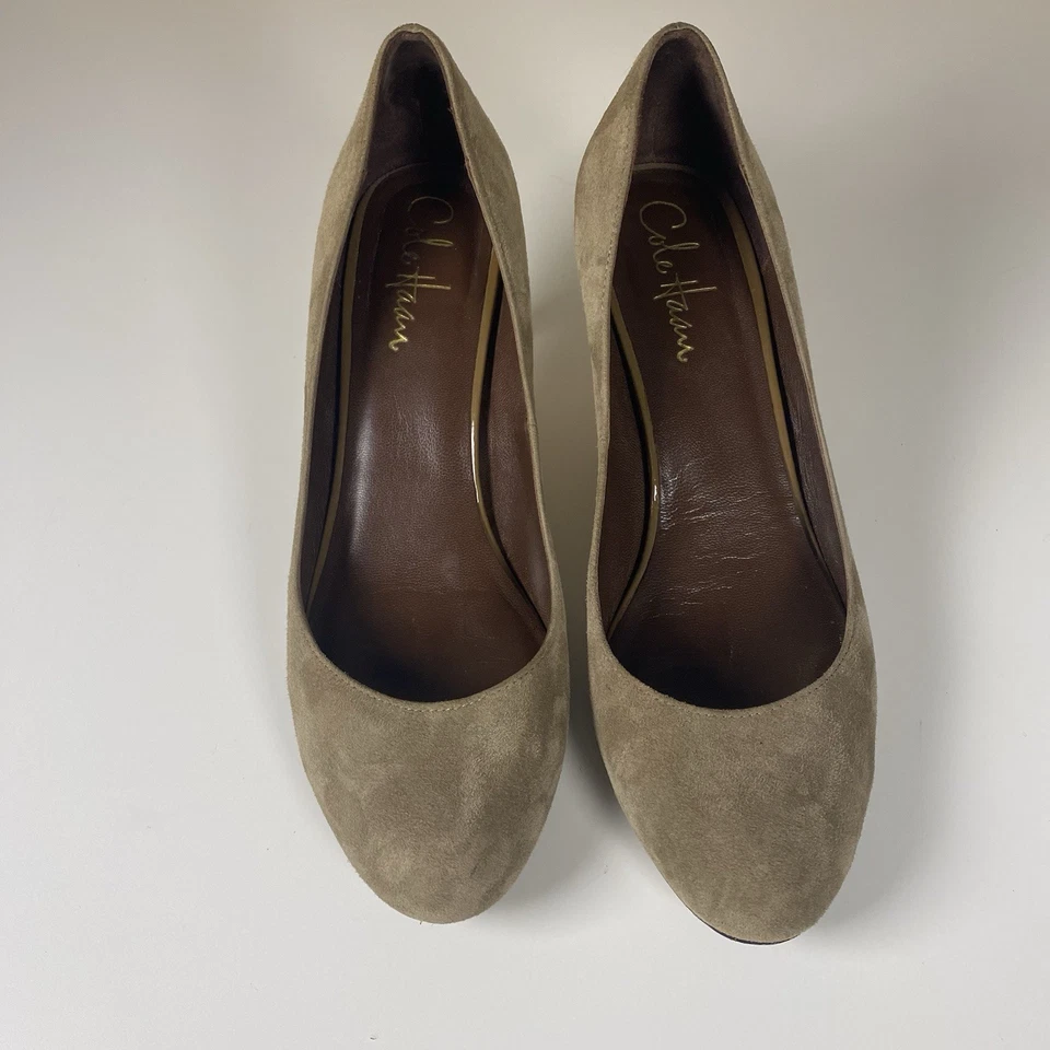 Cole Haan X NikeAir нескользящая подошва желтовато-коричневый замшевые каблуки размер 6,5 - Изображение 3 из 4