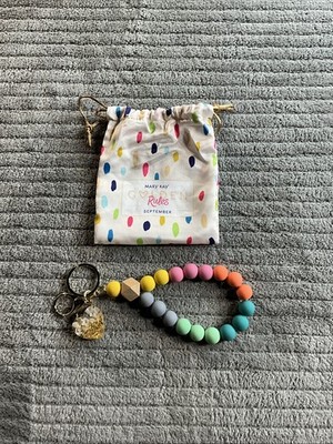 Mary Kay Golden Rules September Ball Keyring Wristlet New RJ Graziano