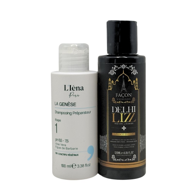 Lissage indien Delhi Lizz réduction de volume intense et brillance miroir L'Iéna P