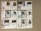 Six '80 Israel fdc with additional MNH TAB stamps
