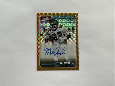 2024 Topps Chrome Mike Quick Autograph 50/50 BA-MQU Eagles