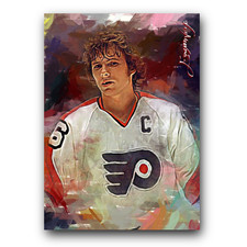 Bobby Clarke #3 Art Card Limited 29/50 Edward Vela Signed (Philadelphia Flyers)