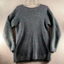 Paul Harris Design Sweater Size Small Mohair Blend Green/Pink/Cream Pullover