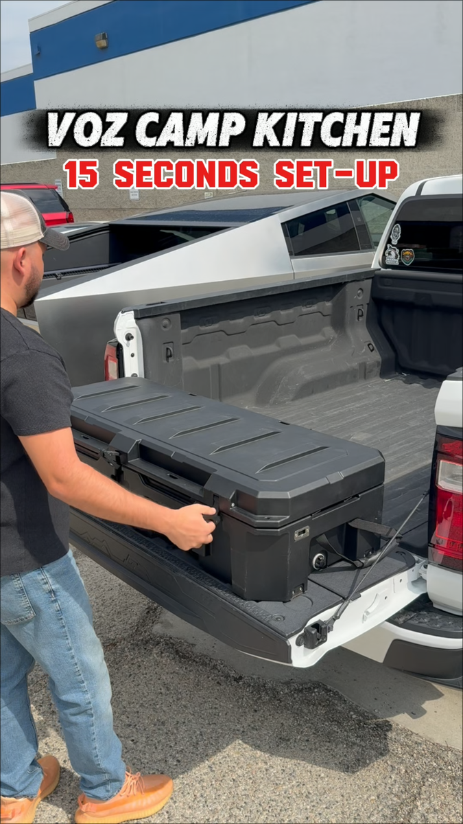 VOZ Camp Kitchen: Premium Portable Camping Kitchen Box with Sink