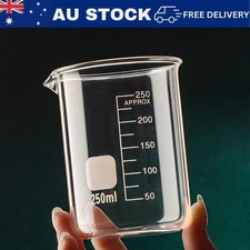50-1000ML Borosilicate Glass Measuring Cup Graduated Beaker Lab Kitchen AU