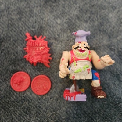 vintage 1990 Teenage Mutant Ninja Turtles ''Pizzaface'' action figure Incomplete