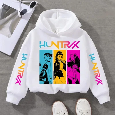 BRANDED Fall Winter Fashion Hoodie KPOP Demon Hunters Girls Children Sweatshirt Outfit